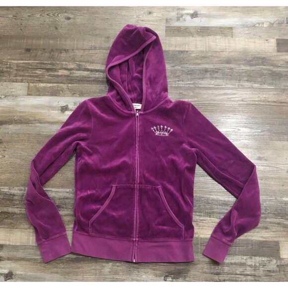 Juicy Couture Tops - Vtg Juicy Couture Purple Zip Up Hoodie Size Small Purple